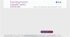 Desktop Screenshot of honeymoonneversets.com